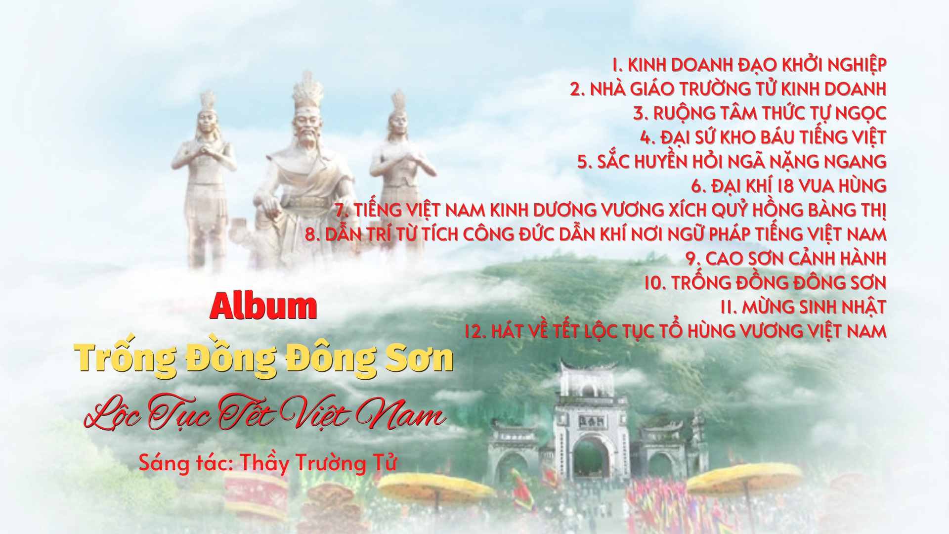 TRỌN BỘ ABLUM TRỐNG ĐỒNG ĐÔNG SƠN ĐƯỢC PHÁT HÀNH TRONG THỜI KHẮC GIAO THỪA