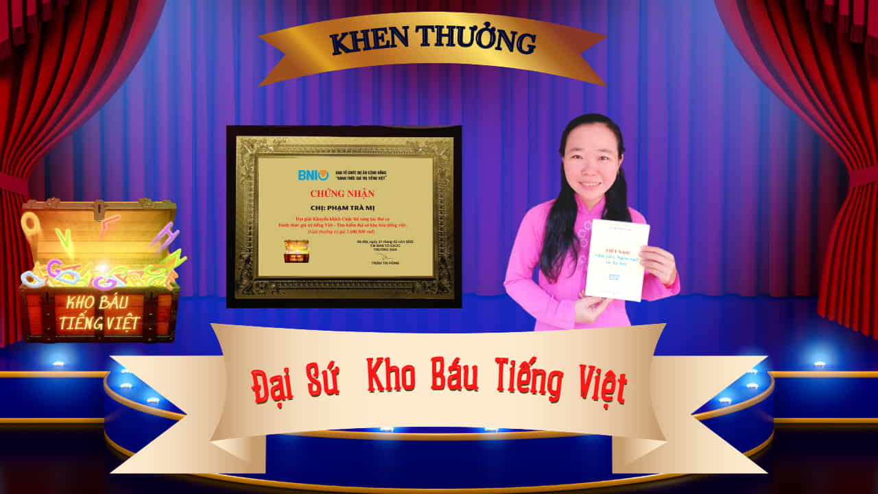 Đại sứ Kho báu Tiếng Việt Phạm Trà Mị, sau chung kết Cuộc thi Sáng tác Thơ ca – Đánh thức Giá trị Tiếng Việt