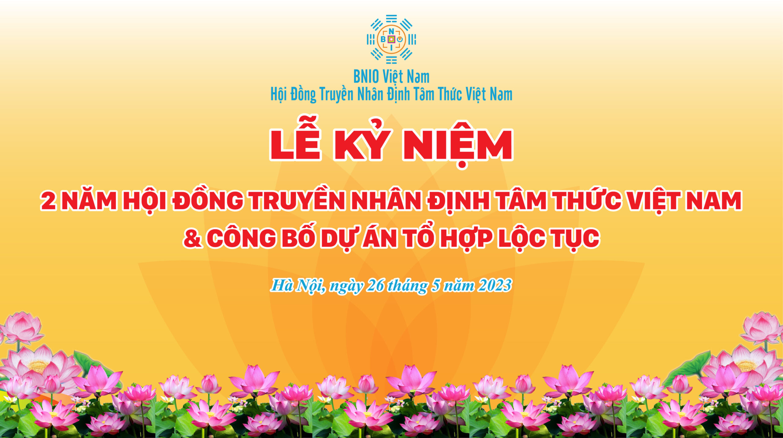 BỘ THIẾT KẾ CHÀO MỪNG SỰ KIỆN LỄ KỶ NIỆM 2 NĂM HỘI ĐỒNG & CÔNG BỐ DỰ ÁN “TỔ HỢP LỘC TỤC”
