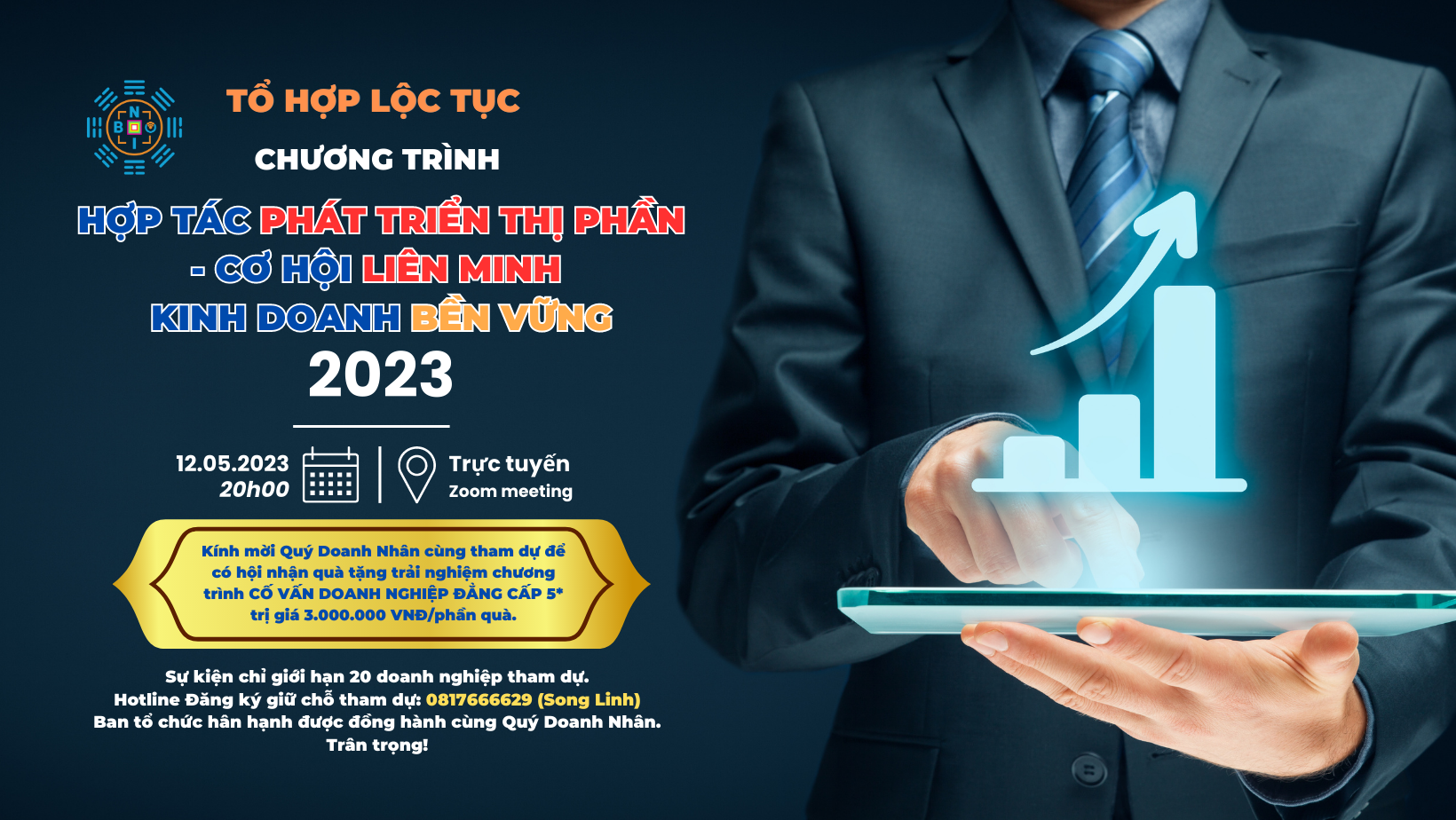 SỰ KIỆN SẮP DIỄN RA: 20 SUẤT DUY NHẤT DÀNH CHO 20 DOANH NGHIỆP NHANH TAY NHẤT.