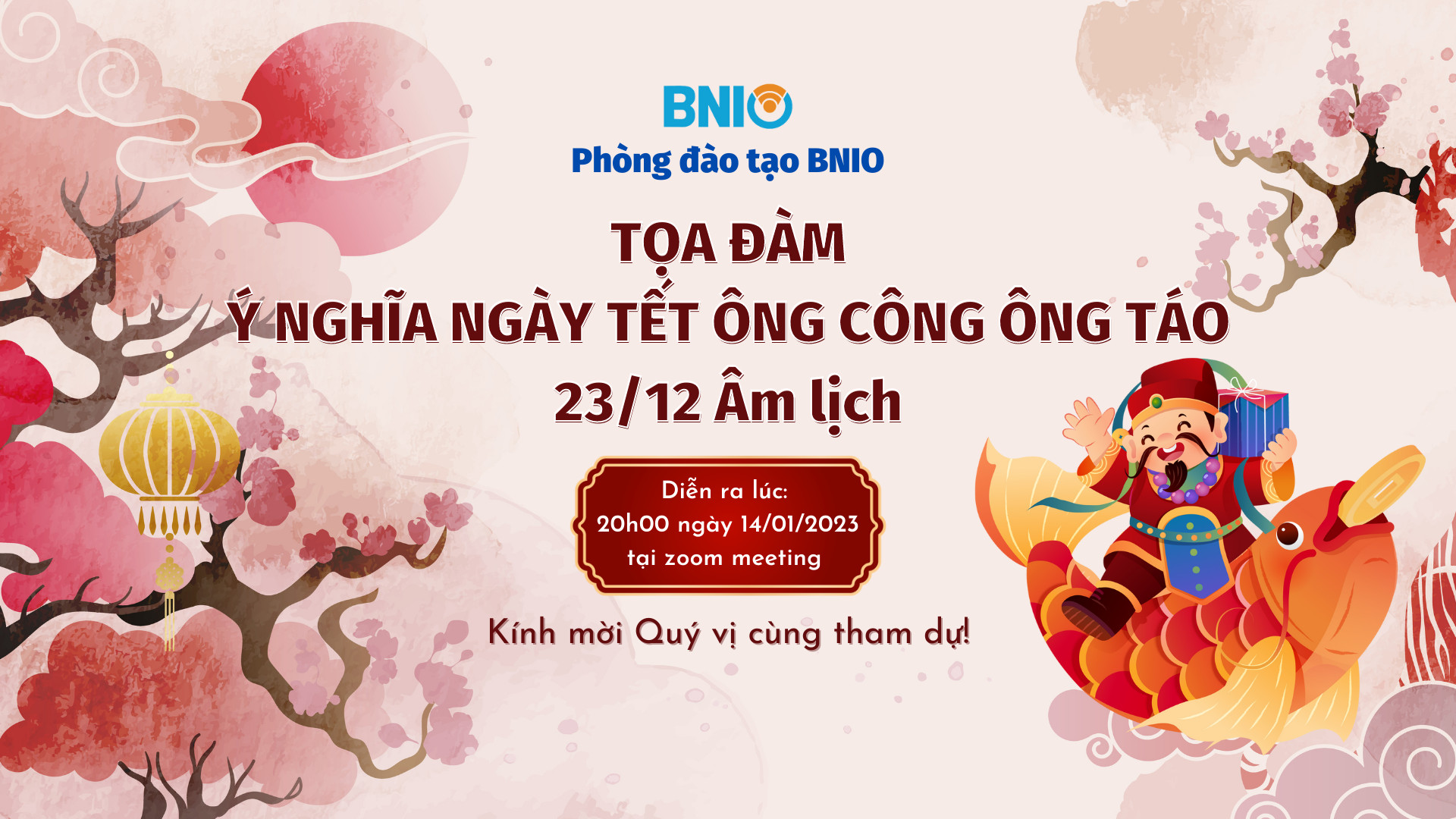 TỌA ĐÀM Ý NGHĨA NGÀY TẾT ÔNG CÔNG ÔNG TÁO (23/12 ÂM LỊCH)
