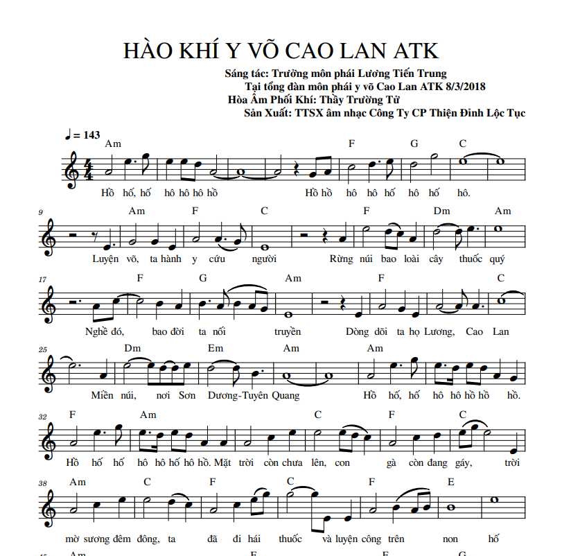 HÀO KHÍ Y VÕ CAO LAN