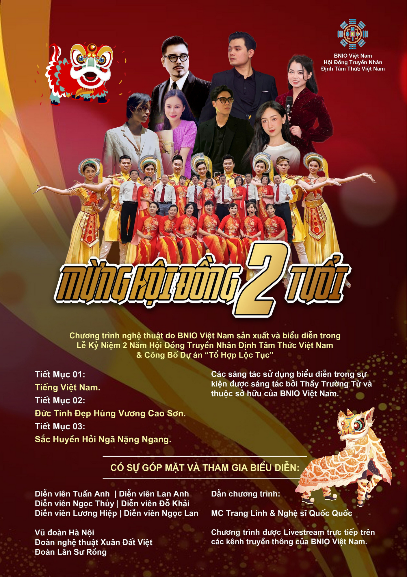 CHƯƠNG TRÌNH NGHỆ THUẬT ĐẶC SẮC MỪNG HỘI ĐỒNG 2 TUỔI - Ảnh Nổi Bật